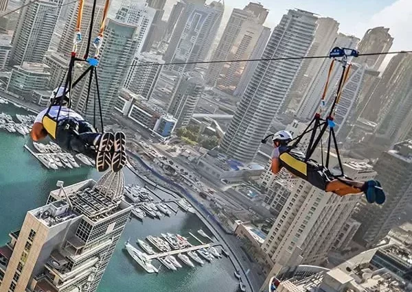 Xline Zipline Dubai Marina